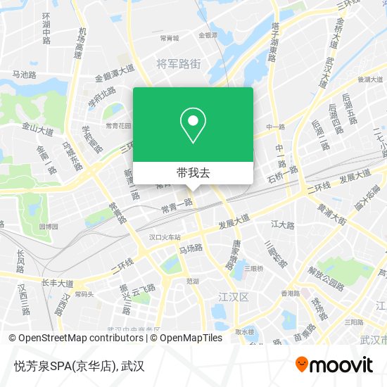 悦芳泉SPA(京华店)地图