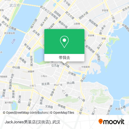 JackJones男装店(汉街店)地图