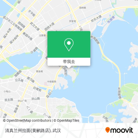 清真兰州拉面(黄鹂路店)地图