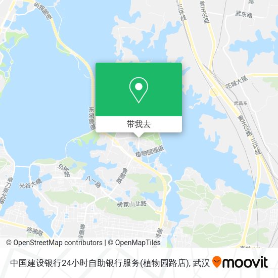 中国建设银行24小时自助银行服务(植物园路店)地图