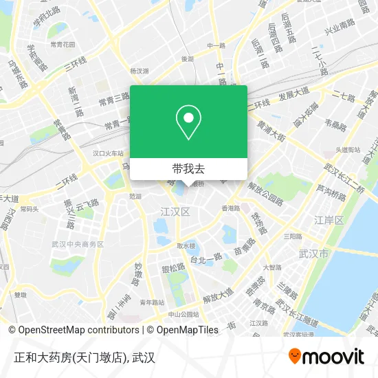 正和大药房(天门墩店)地图
