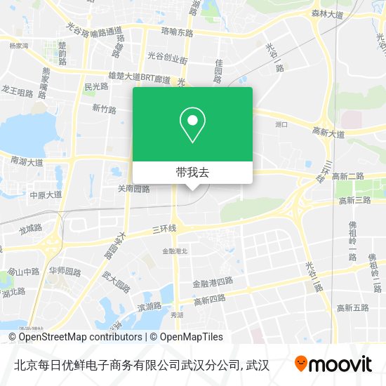 北京每日优鲜电子商务有限公司武汉分公司地图