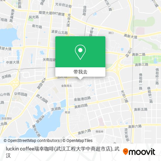 luckin coffee瑞幸咖啡(武汉工程大学中商超市店)地图