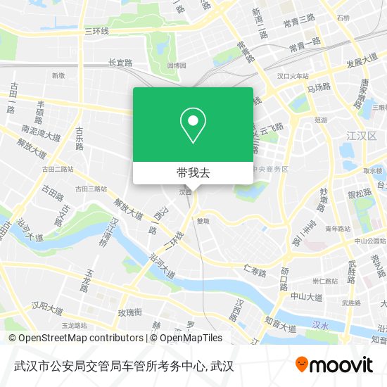 武汉市公安局交管局车管所考务中心地图