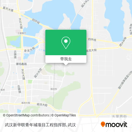 武汉新华联青年城项目工程指挥部地图