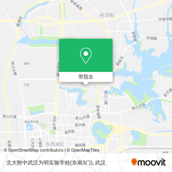 北大附中武汉为明实验学校(东南3门)地图