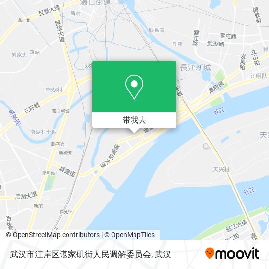 武汉市江岸区谌家矶街人民调解委员会地图