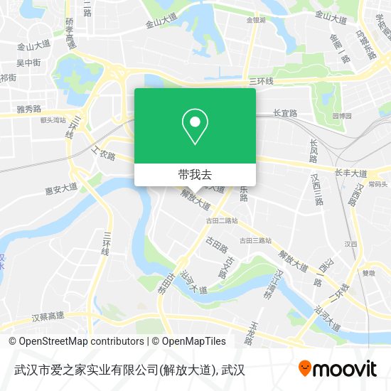 武汉市爱之家实业有限公司(解放大道)地图