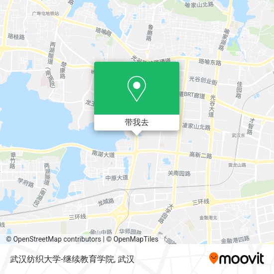 武汉纺织大学-继续教育学院地图