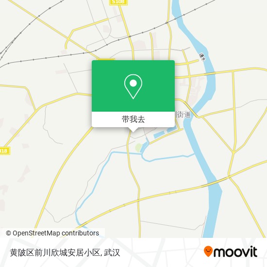 黄陂区前川欣城安居小区地图