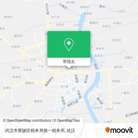 武汉市黄陂区税务局第一税务所地图