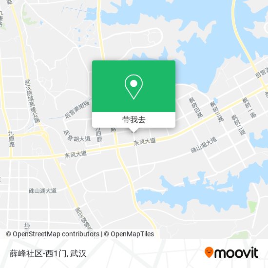 薛峰社区-西1门地图