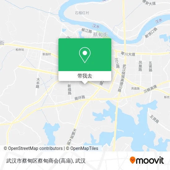 武汉市蔡甸区蔡甸商会(高庙)地图