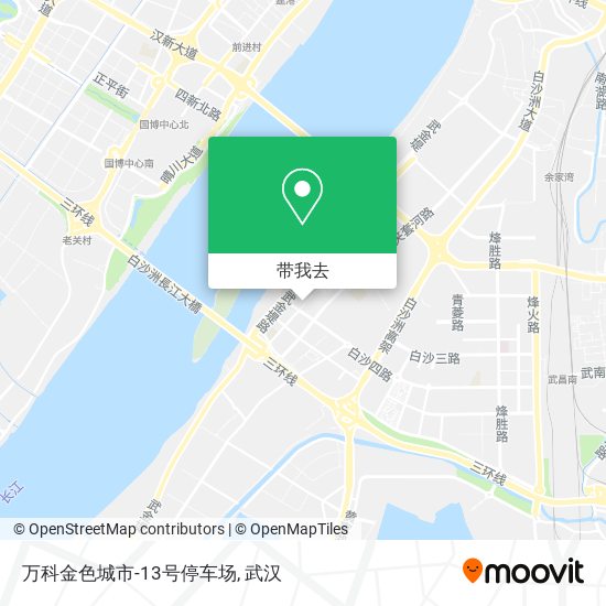 万科金色城市-13号停车场地图