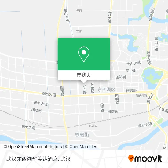 武汉东西湖华美达酒店地图