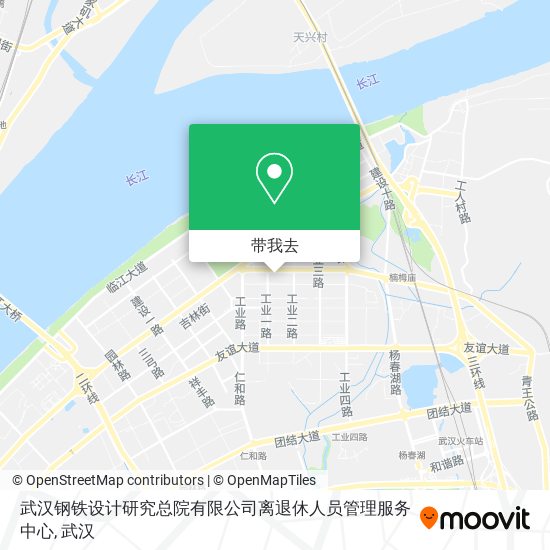 武汉钢铁设计研究总院有限公司离退休人员管理服务中心地图