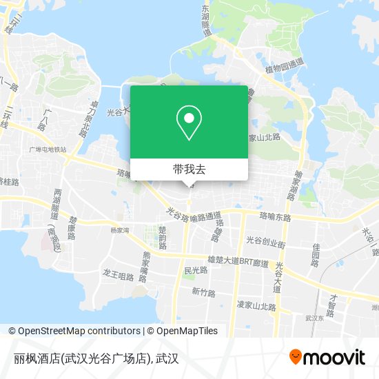 丽枫酒店(武汉光谷广场店)地图