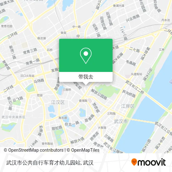 武汉市公共自行车育才幼儿园站地图