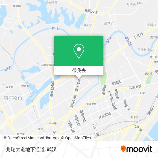 兆瑞大道地下通道地图