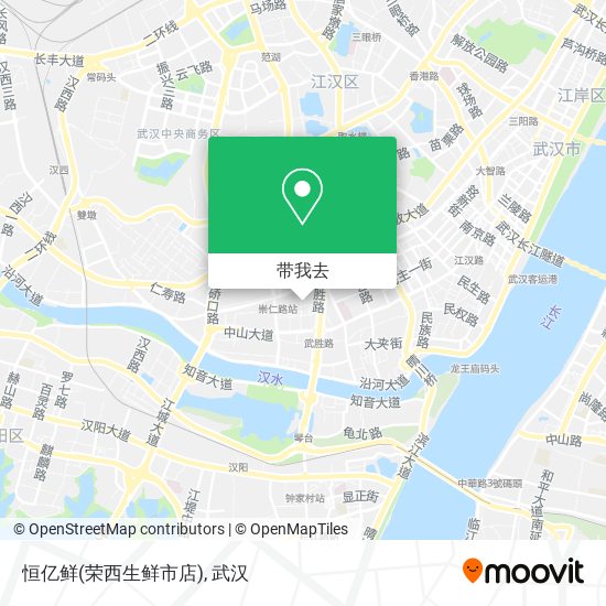 恒亿鲜(荣西生鲜市店)地图