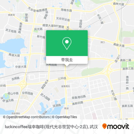 luckincoffee瑞幸咖啡(现代光谷世贸中心-2店)地图