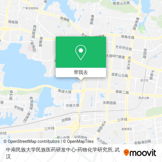 中南民族大学民族医药研发中心-药物化学研究所地图
