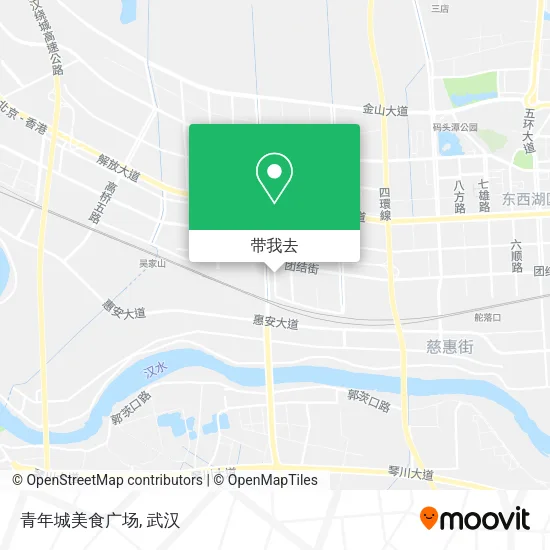 青年城美食广场地图