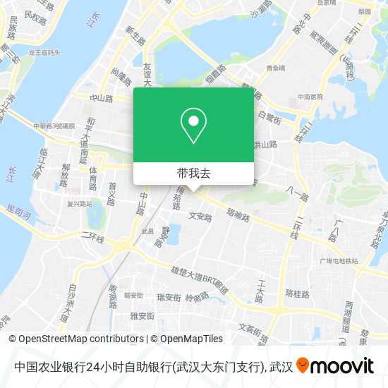 中国农业银行24小时自助银行(武汉大东门支行)地图