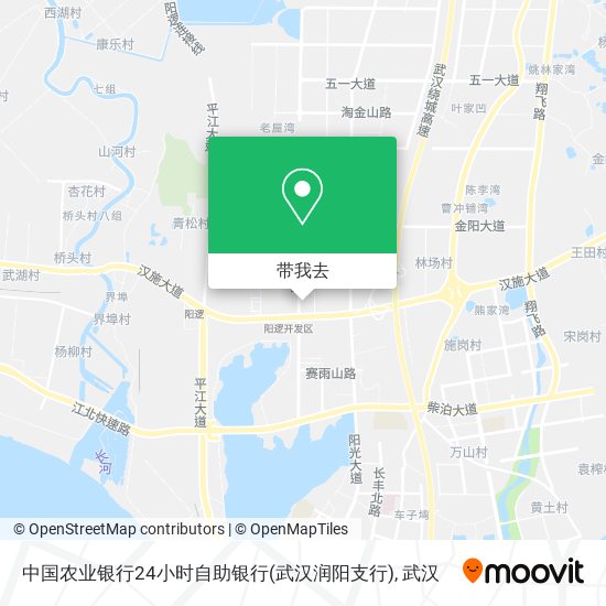 中国农业银行24小时自助银行(武汉润阳支行)地图