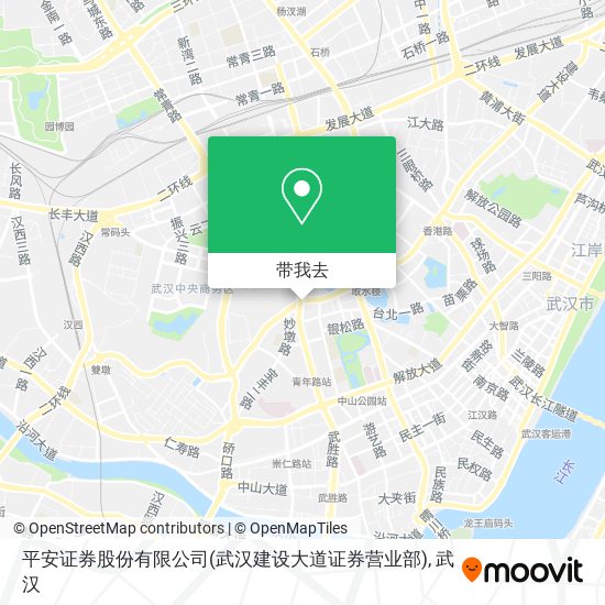 平安证券股份有限公司(武汉建设大道证券营业部)地图