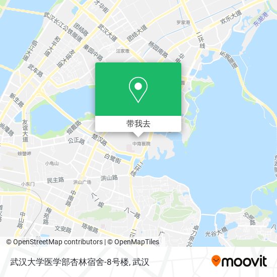 武汉大学医学部杏林宿舍-8号楼地图