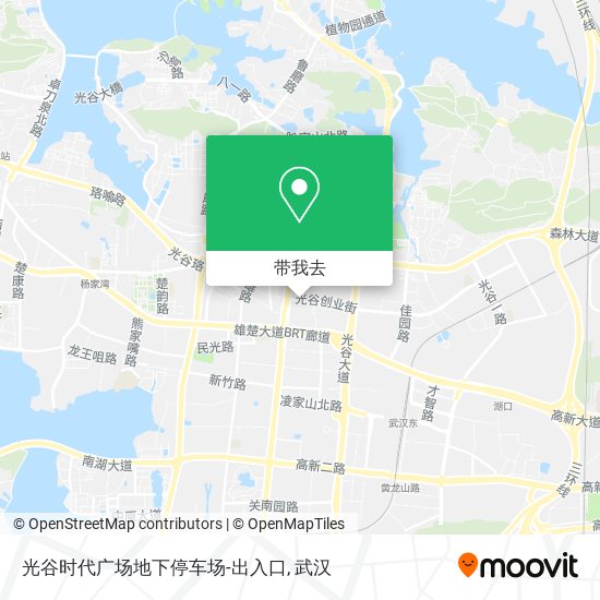 光谷时代广场地下停车场-出入口地图