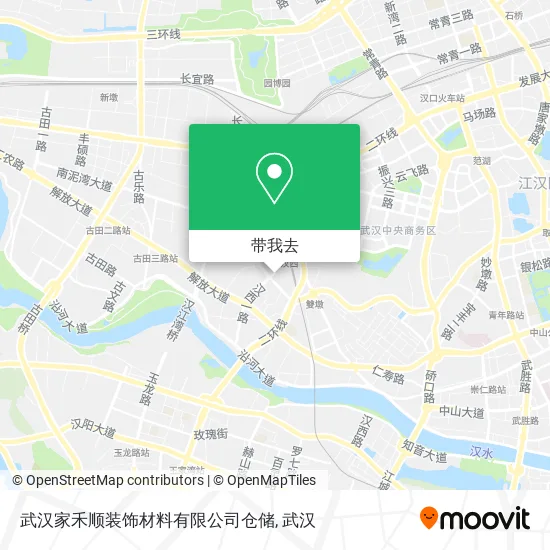 武汉家禾顺装饰材料有限公司仓储地图