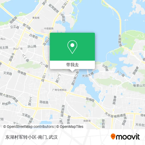 东湖村军转小区-南门地图
