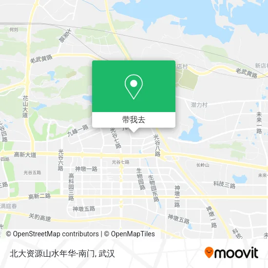 北大资源山水年华-南门地图