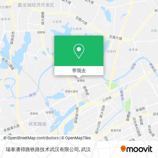 瑞泰潘得路铁路技术武汉有限公司地图