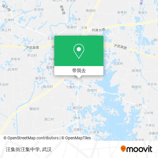 汪集街汪集中学地图