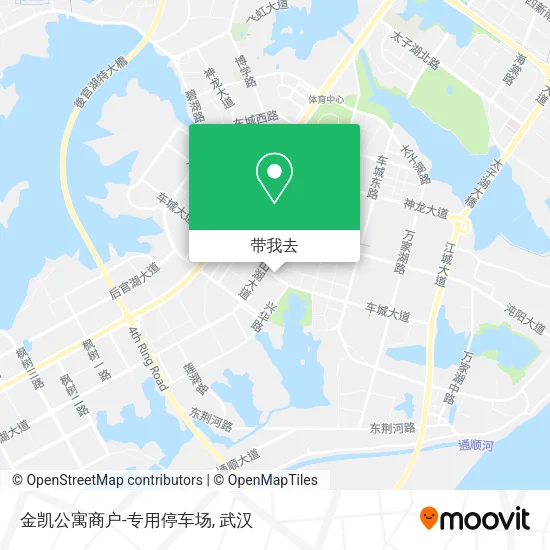 金凯公寓商户-专用停车场地图