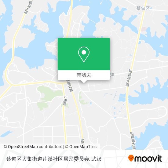 蔡甸区大集街道莲溪社区居民委员会地图