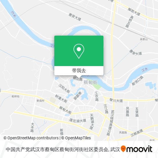 中国共产党武汉市蔡甸区蔡甸街河街社区委员会地图