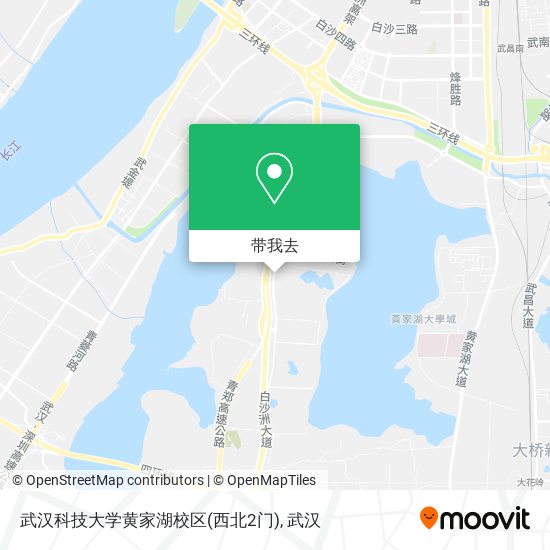 武汉科技大学黄家湖校区(西北2门)地图