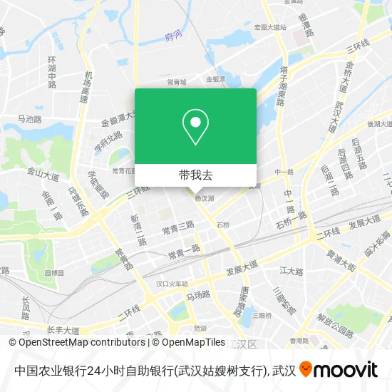 中国农业银行24小时自助银行(武汉姑嫂树支行)地图