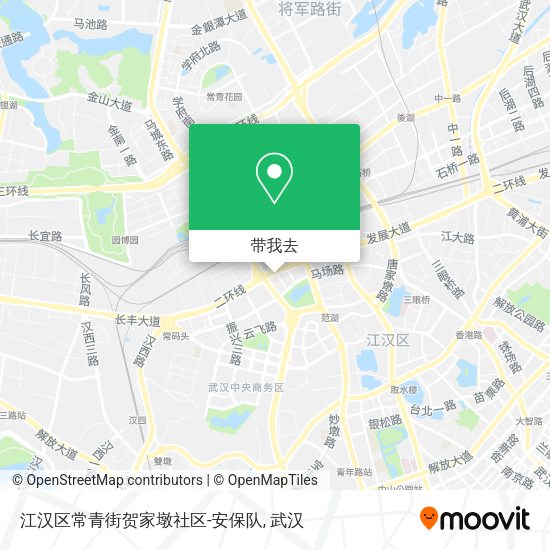 江汉区常青街贺家墩社区-安保队地图