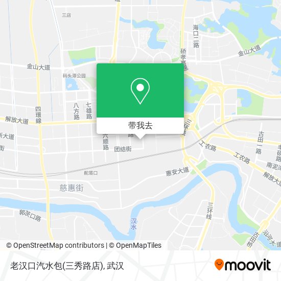 老汉口汽水包(三秀路店)地图