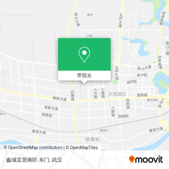鑫城宜居南区-东门地图