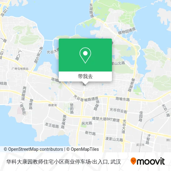 华科大康园教师住宅小区商业停车场-出入口地图
