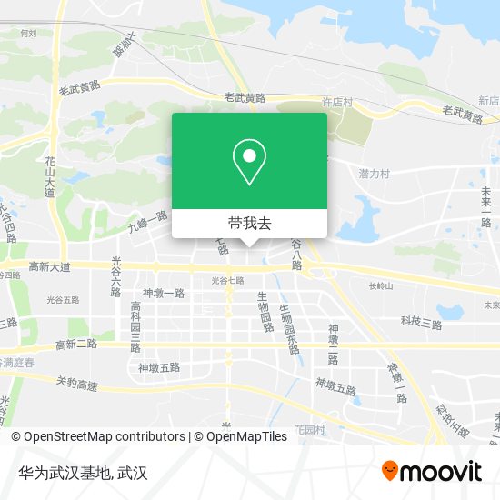 华为武汉基地地图