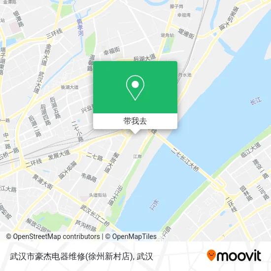 武汉市豪杰电器维修(徐州新村店)地图