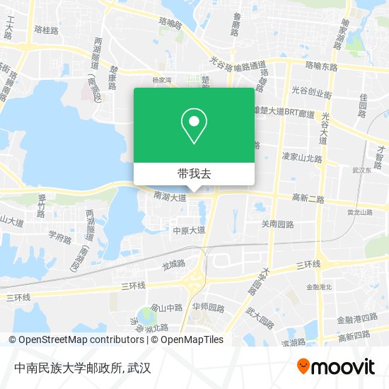 中南民族大学邮政所地图