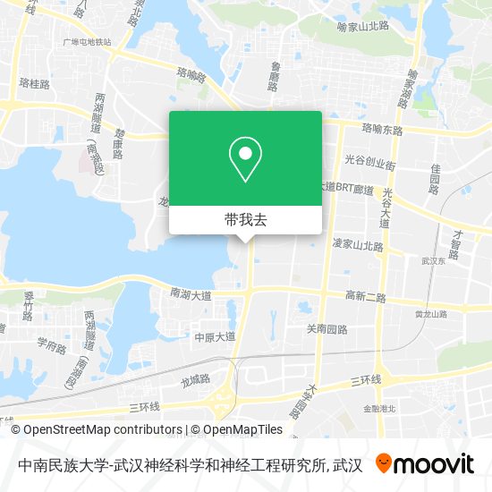 中南民族大学-武汉神经科学和神经工程研究所地图